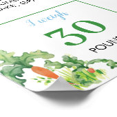 Boy Peter Rabbit Verjaardag Milestone Poster (Hoek)