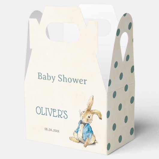 Boy Peter The Rabbit  Baby shower Bedankdoosjes (Geopend)
