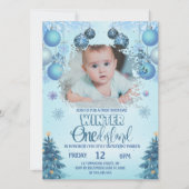 Boy Photo Winter Wonderland voor Jongen Kaart (Voorkant)