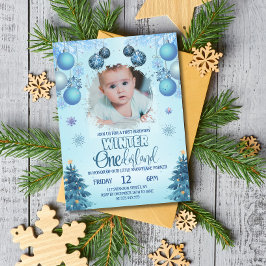 Boy Photo Winter Wonderland voor Jongen Kaart