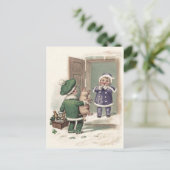 Boy Pig Champagne Shamrock Dedoor Briefkaart (Staand voorkant)