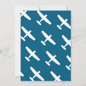 Boy Pilot, Vliegtuig & Cloud, Foto Eerste Verjaard Kaart (Achterkant)