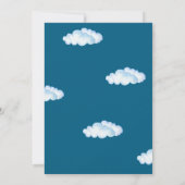 Boy Pilot, Vliegtuig & Cloud, Foto Eerste Verjaard Kaart (Achterkant)