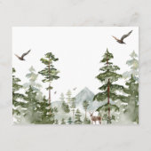 Boy Pine Tree Forest Mountain advies voor mama Informatiekaartje (Achterkant)