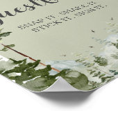 Boy Pine Tree Forest Mountain Fotogastenboek Poster (Hoek)