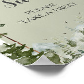 Boy Pine Tree Forest Mountain Liefde is zoet Poster (Hoek)