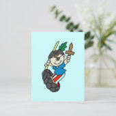 Boy Pirate Ahoy Matey Tshirts en Gifts Briefkaart (Staand voorkant)