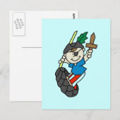 Boy Pirate Ahoy Matey Tshirts en Gifts Briefkaart (Voorkant / Achterkant)