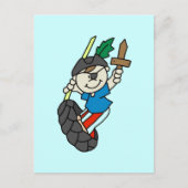 Boy Pirate Ahoy Matey Tshirts en Gifts Briefkaart (Voorkant)