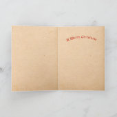  Boy & Pit Bull Dog Christmas Kaart (Binnen)