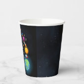 Boy Planet Alien Stars Space Galaxy 1e Verjaardag Papieren Bekers (Links)