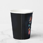 Boy Planet Alien Stars Space Galaxy 1e Verjaardag Papieren Bekers (Rechts)