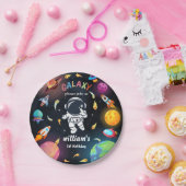 Boy Planet Alien Stars Space Galaxy 1e Verjaardag Papieren Bordje (Feest)