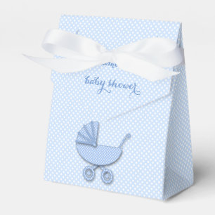 boy polka dots baby stroller bedankdoosjes