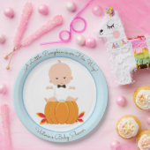 Boy Pompoen Baby shower Papier Borden Papieren Bordje (Feest)