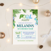 Boy Pool Party Invitation – Cool Dude Birthday Kaart