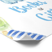 Boy Popsicle Baby shower Boeken en geschenken Poster (Hoek)