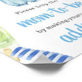 Boy Popsicle Baby shower Envelope Station Poster (Hoek)