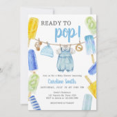 Boy Popsicle-Baby shower Kaart (Voorkant)