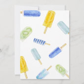 Boy Popsicle-Baby shower Kaart (Achterkant)