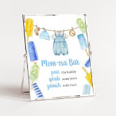 Boy Popsicle Baby shower Mom Osa Bar Poster
