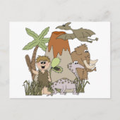 Boy Prehistorische Life Briefkaart (Voorkant)