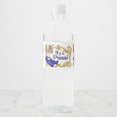 Boy Prince Baby shower Waterflesetiketten Waterfles Etiket (Voorkant)