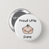Boy Proud Danish Baby Ronde Button 5,7 Cm (Voorkant /achterkant)