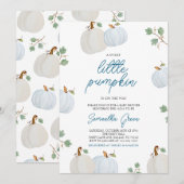 Boy Pumpkin-Baby shower Kaart (Voorkant / Achterkant)