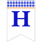 Boy Pumpkin Patch Tractor Blue Birthday Banner (Tweede vlag)