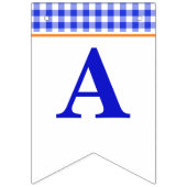 Boy Pumpkin Patch Tractor Blue Birthday Banner (Derde vlag)