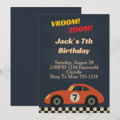 Boy Racing Birthday Kaart (Voorkant / Achterkant)