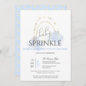 Boy Rainbow Baby Sprinkle Kaart (Voorkant / Achterkant)