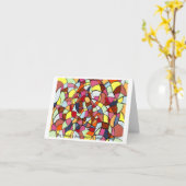 "Boy Reading a Book" gevouwen wenskaart Kaart (Gele Bloem)