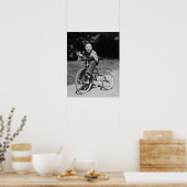 Boy Riding Tricycle Poster (Keuken)