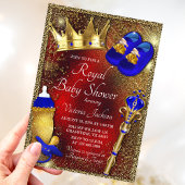 Boy Royal Prince Baby shower Uitnodiging