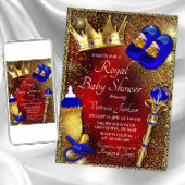 Boy Royal Prince Baby shower Uitnodiging