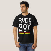 Boy Rude Vibes Good only Rasta Reggae Roots T-shirt (Voorkant volledig)