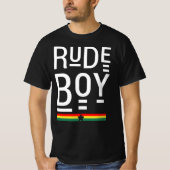 Boy Rude Vibes Good only Rasta Reggae Roots T-shirt (Voorkant)