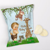 Boy Safari Animals Baby shower Chip Bag Wrapper Flyer