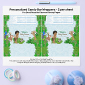Boy Safari Baby shower Snoep Bar Wrapper Flyer (Enkel)