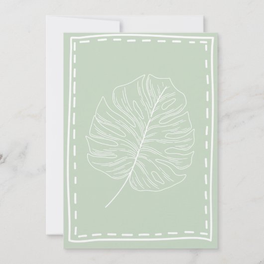 Boy Safari Car baby shower Kaart (Achterkant)