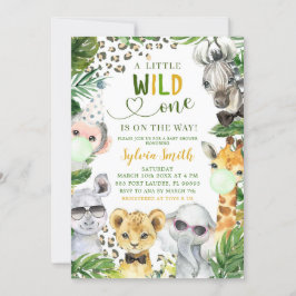 Boy Safari Wild Een Baby shower Uitnodiging