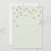 Boy Safari Wild One Dieren Groen Baby shower Kaart (Achterkant)