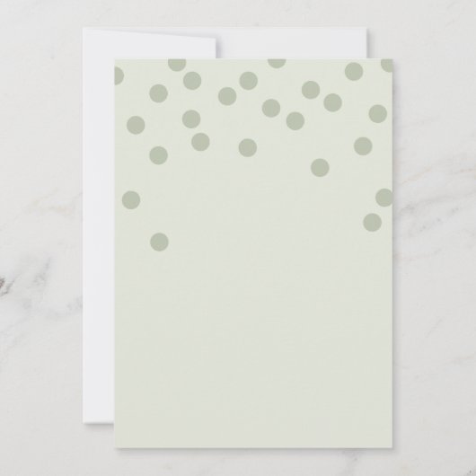 Boy Safari Wild One Dieren Groen Baby shower Kaart (Achterkant)