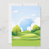 Boy schattig golfgat in een eerste 1e verjaardag kaart (Achterkant)