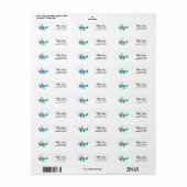 Boy Schattige Blue Airplane Travel Kids Verjaardag Etiket (Full Sheet)