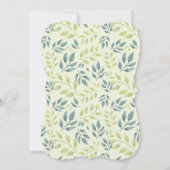 Boy Schattige Safari Dier Baby Shower Uitnodiginge Kaart (Achterkant)