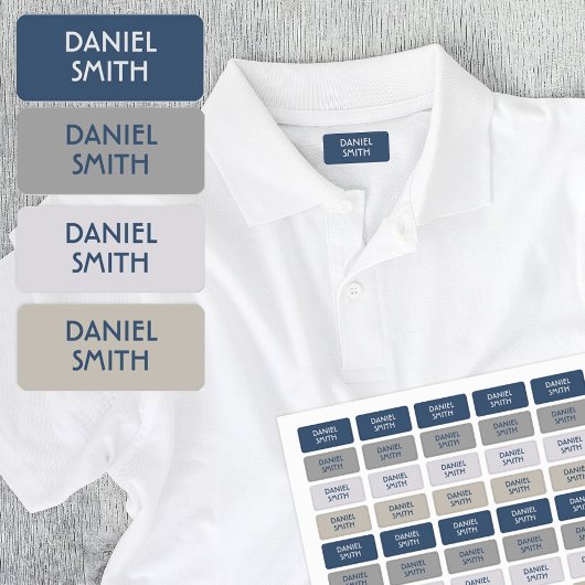 Boy School Daycare Name Labels