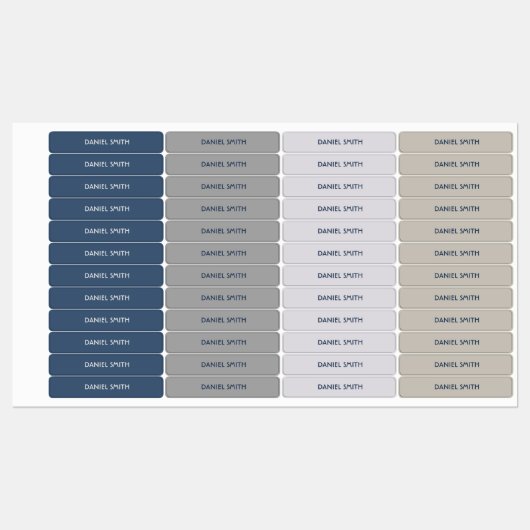 Boy School Daycare Name Labels (Vel)